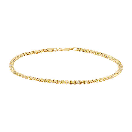 14K Gold 10 Alexandria Ankle Bracelet, One Size