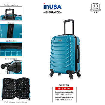 Travelers Club Chicago Hardside Expandable Spinner Luggage, Teal, 20 Carry-On