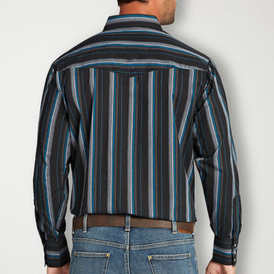 Ely Cattleman Stripe Mens Short Sleeve Western Shirt