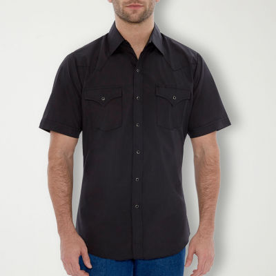 Ely Cattleman Mens Classic Fit Short Sleeve Button-Down Shirt