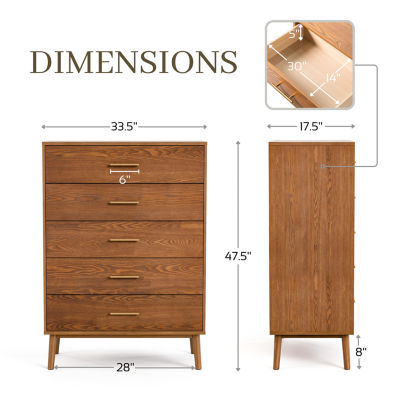 Pinner 5-Drawer Chest