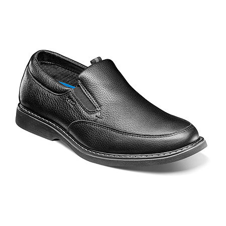Nunn Bush Mens Otto Moc Slip-On Shoe, 14 Wide, Black