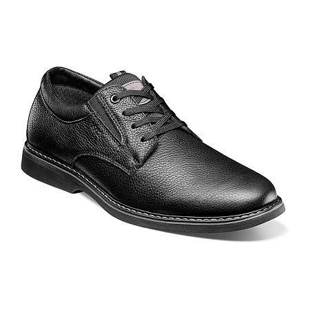 Nunn Bush Otto Plain Mens Oxford Shoes, 14 Medium, Black