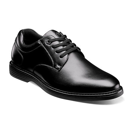 Nunn Bush Mens Wade Work Oxford Shoes, 8 Wide, Black