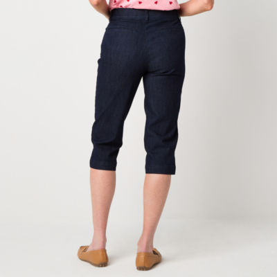 St. John's Bay Secretly Slender Womens Slim Mid Rise Capri Pant