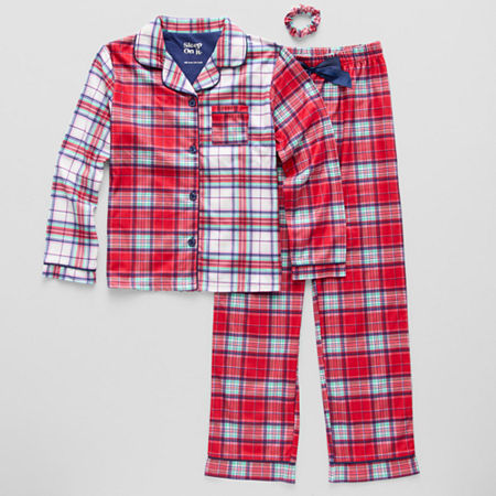 Sleep On It Little & Big Girls 2-pc. Pajama Set, X-large (16), Red