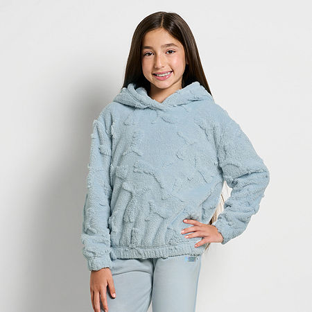 PUMA Big Girls Hoodie, Xl (16), Blue