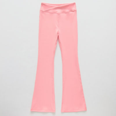 Xersion Little & Big Girls Ribbed High Rise Flare Full Length Leggings