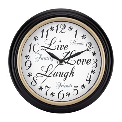 Westclox 12" Live Love Laugh Wall Clock