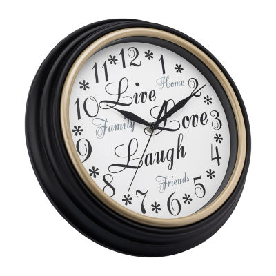 Westclox 12" Live Love Laugh Wall Clock