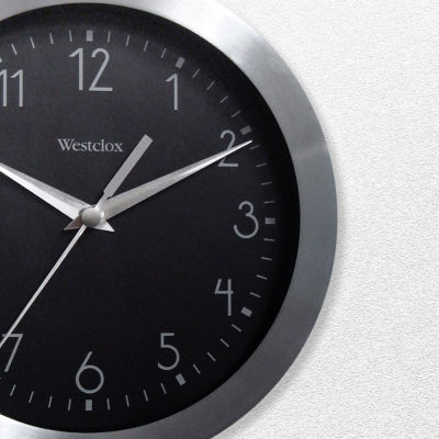 Westclox 9" Aluminum Wall Clock