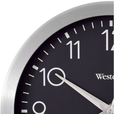 Westclox 9" Aluminum Wall Clock