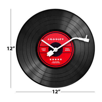 Crosley 12" Analog Record Wall Clock