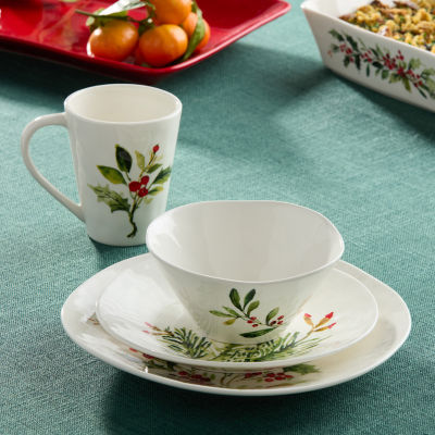 Certified International Holly And Vines 4-pc. Holiday Coffee Mug