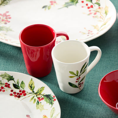 Certified International Holly And Vines 4-pc. Holiday Coffee Mug