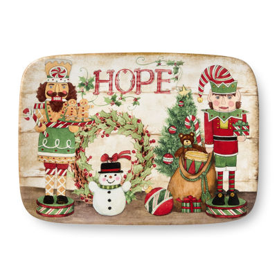 Certified International Nutcracker Parade Ceramic Serving Platter