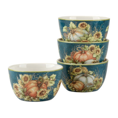 Certified International Autumn Breeze 4-pc. Earthenware Ice Cream Bowl