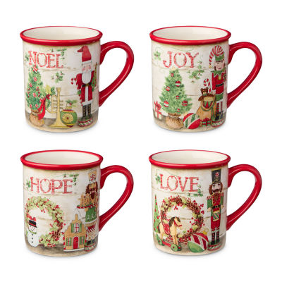 Certified International Nutcracker Parade 4-pc. Holiday Coffee Mug