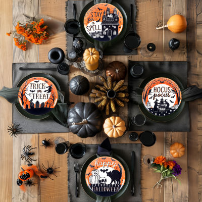 Certified International Hocus Pocus 4-pc. Earthenware Salad Plate