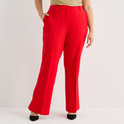 Worthington Plus Womens Modern Perfect Trouser