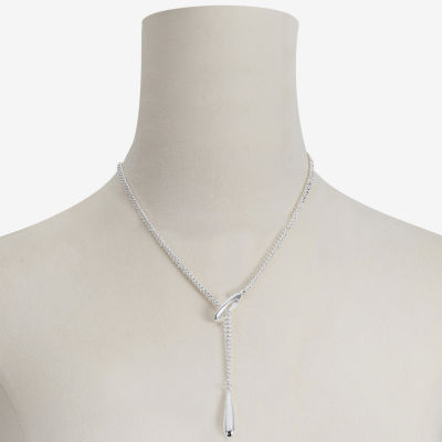 Liz Claiborne Bolo Adjustable Womens 17 Inch Y Necklace