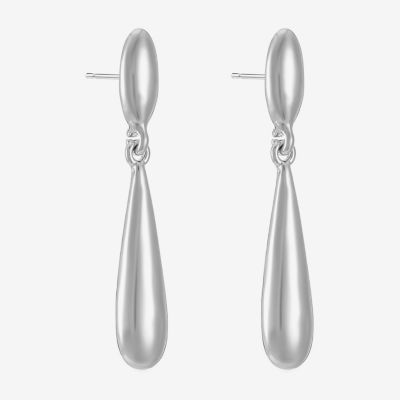 Liz Claiborne Double Womens Hypoallergenic Drop Earrings