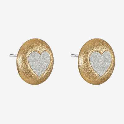 Monet Jewelry 18mm Heart Stud Earrings