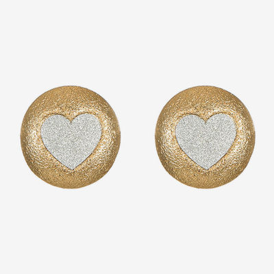 Monet Jewelry 18mm Heart Stud Earrings