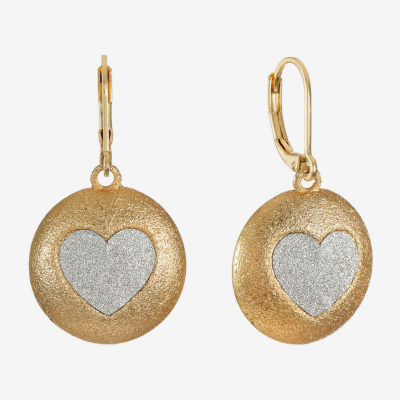 Monet Jewelry Womens Heart Drop Earrings