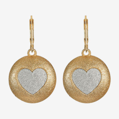 Monet Jewelry Womens Heart Drop Earrings