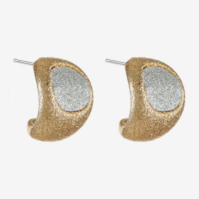 Monet Jewelry Womens 15mm Hypoallergenic Hoop Earrings