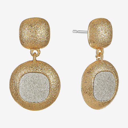 Monet Jewelry Womens Hypoallergenic Drop Earrings In Gold