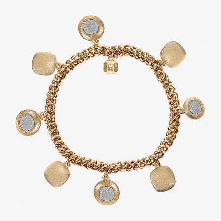 Monet Jewelry Womens Charm Bracelet In Gold