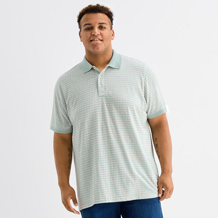 mutual weave Big and Tall Mens Regular Fit Short Sleeve Polo Shirt, 3x-large, Blue