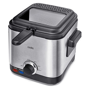 Hamilton Beach Stainless Steel Deep Fryer with Drain Feature, Removable Fry  Basket, 8 Cup Capacity