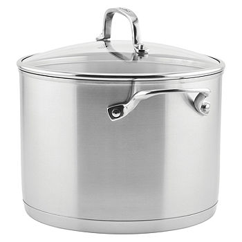 KitchenAid 5-Ply Clad Stainless Steel 8-qt. Stockpot, Color