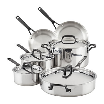 Heritage Steel Enhanced 5-ply Stainless Essentials Cookware Set - 5 Piece