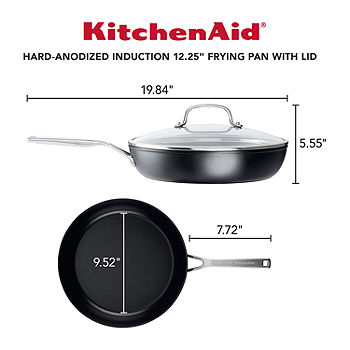 Toughened Non-Stick Deep Frying Pan with Helper Handle
