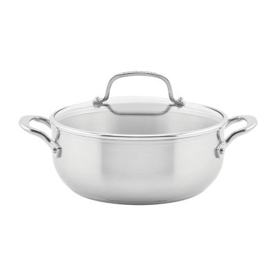 KitchenAid 3Ply Stainless Steel 4qt. Dutch Oven, Color Silver JCPenney
