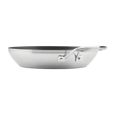 KitchenAid 3-Ply Stainless Steel 12 Frying Pan, One Size, Silver