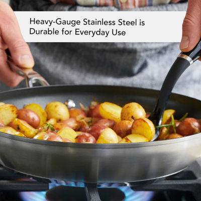 KitchenAid 3-Ply Stainless Steel 12" Frying Pan