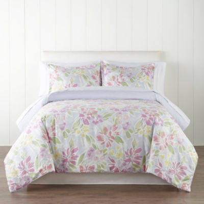 IZOD Madison Floral Cotton Reversible Comforter Set