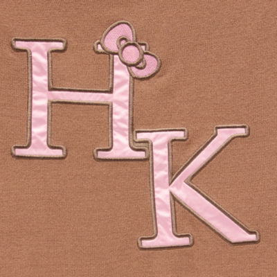 Juniors Girls Night In Off The Shoulder Womens Long Sleeve Hello Kitty Pullover Sweater