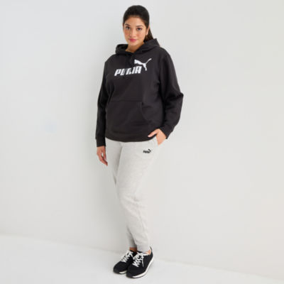 Puma Womens Essential Fleece Jogger Sweatpant Plus