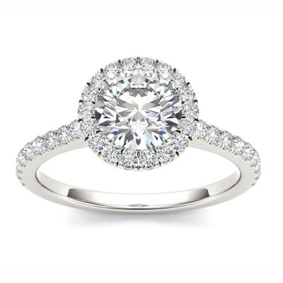 1 1/4 CT.T.W. Natural Round Diamond 14K Gold Engagement Ring