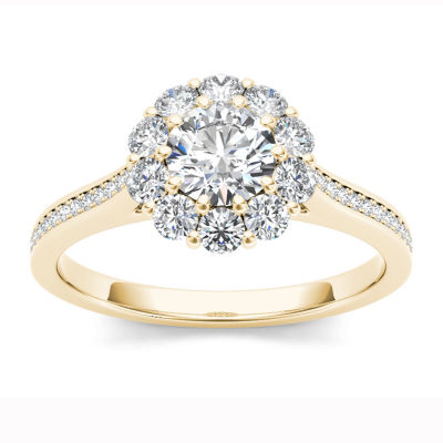 1 1/4 CT.T.W. Natural Round Diamond 14K Gold Engagement Ring