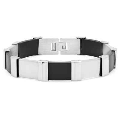 Stainless Steel 8 Inch Solid Link Link Bracelet