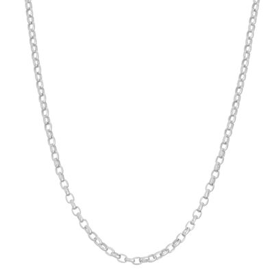 Unisex Adult Sterling Silver 22 Inch Chain Necklace