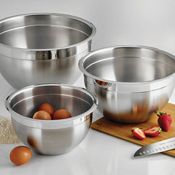 Cuisinart Stainless Steel Mixing Bowl Set of 2, Stainless Steel Nesting  Mixing Bowl Set 