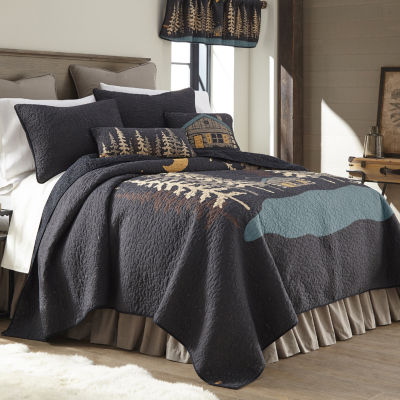 Donna Sharp Moonlit Rustic & Charming Cabin Quilt